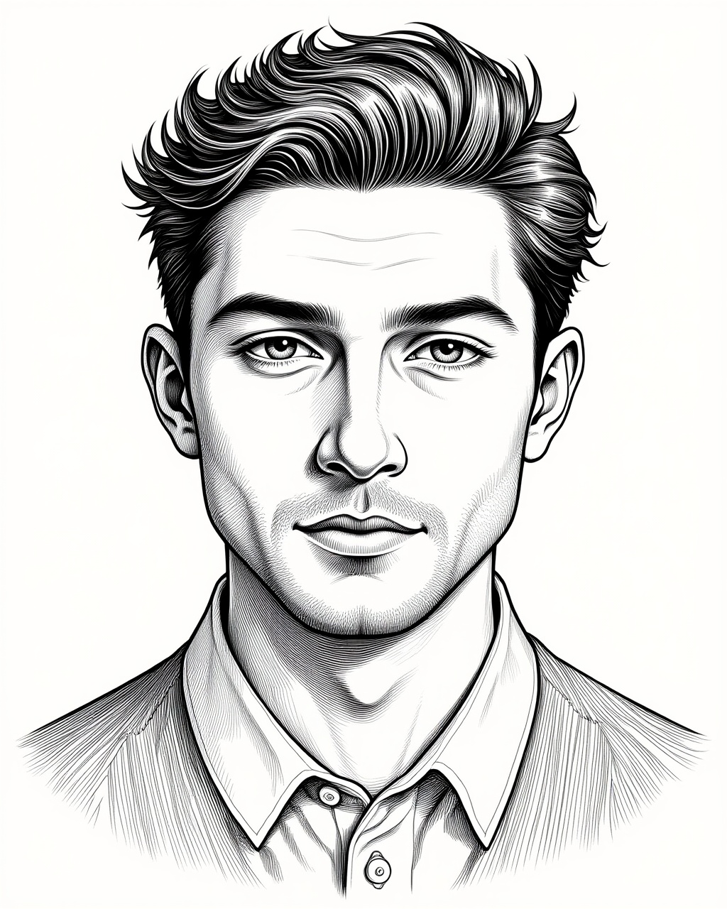 AI-generated soulmate sketch portrait